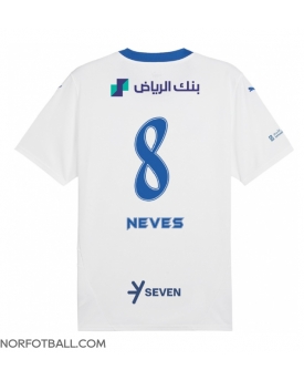 Billige Fotballdrakt Al-Hilal Ruben Neves #8 Replika Bortedrakt 2024-25 Kortermet
